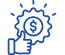 Competitive wholesale pricing icon